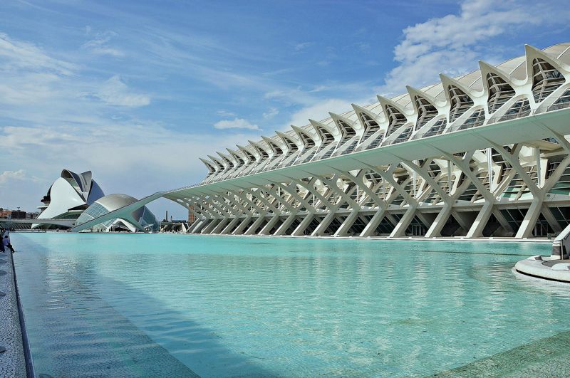 Fachada del Museu de les Ciències Príncipe Felipe de Valencia
